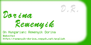 dorina remenyik business card